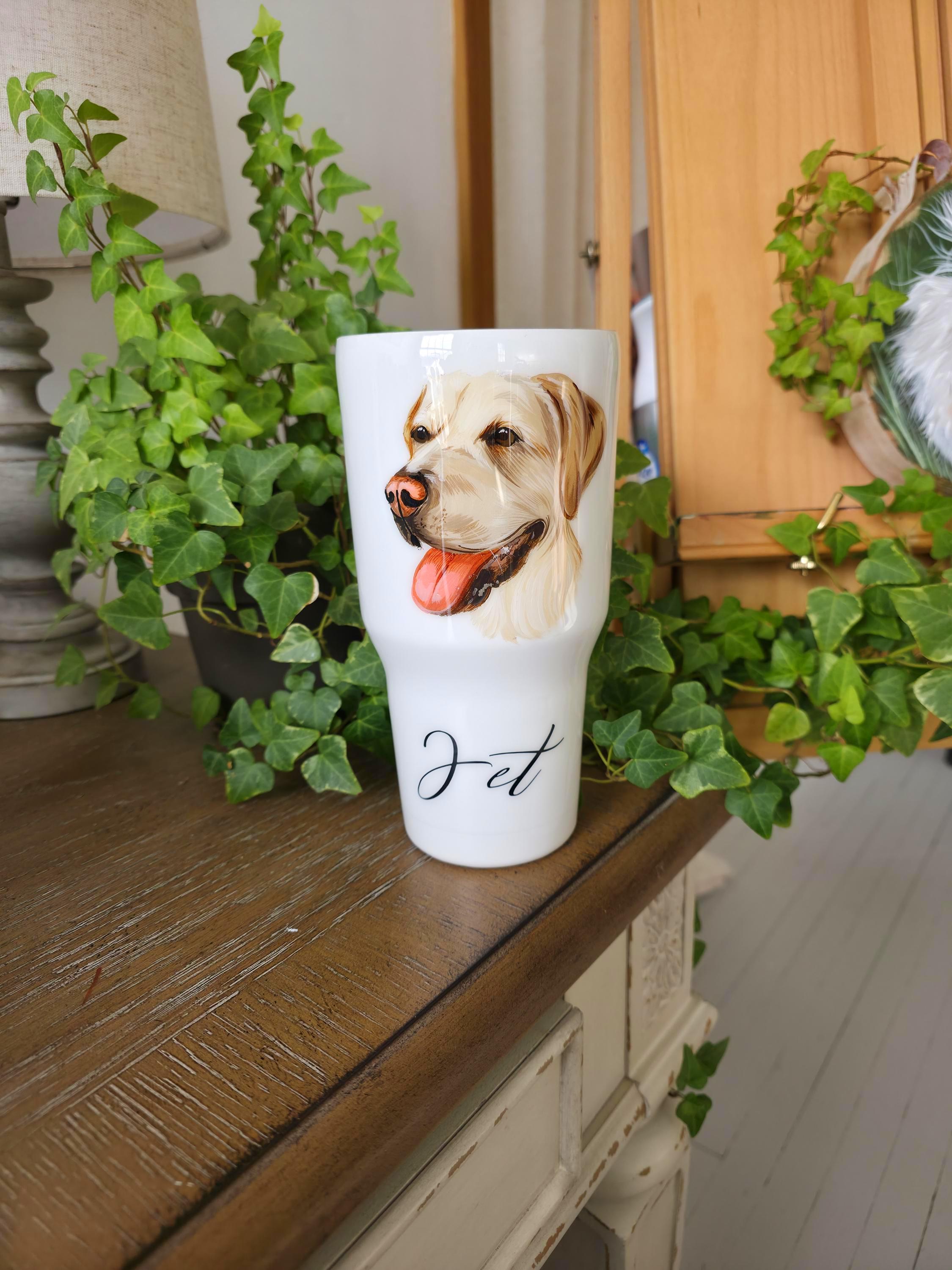 Hand Painted Pet Portrait Tumblers SEPT PRE ORDER