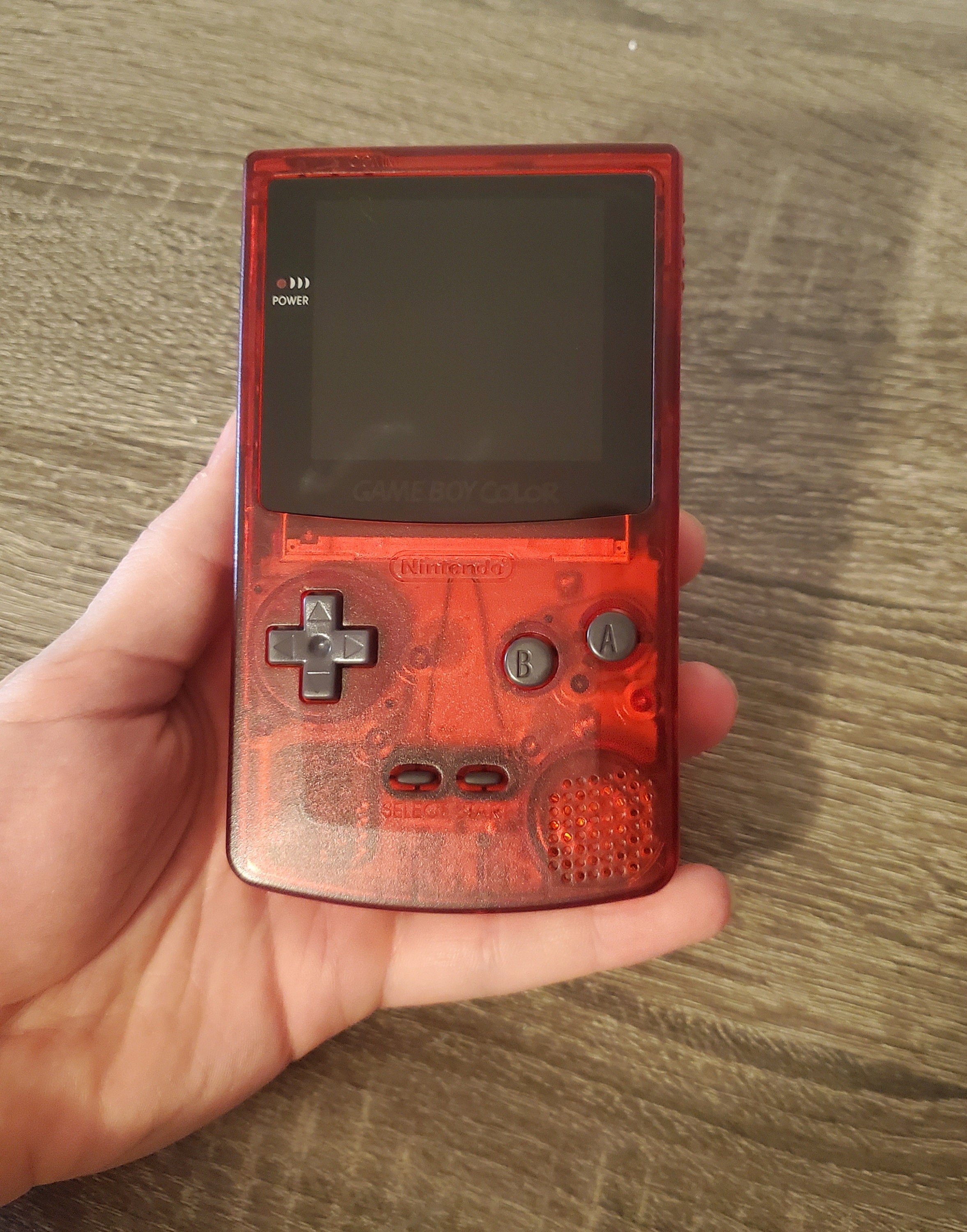 Red Gbc Clear Red Gameboy Color With IPS LCD Screen - Etsy