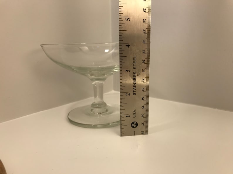 Crystal Candy Dish, Tall Hand Blown Vessel With Pedestal, Unmarked