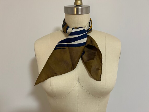 Sally Gee Silk Scarf, Abstract Modernist Japanese… - image 5