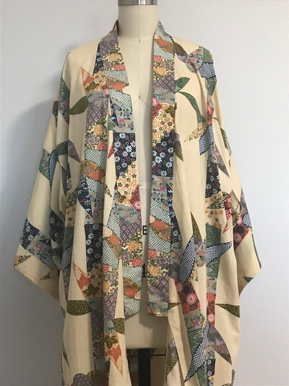 Yukata Kimono Robe, Unisex Japanese Cotton Robe, … - image 4