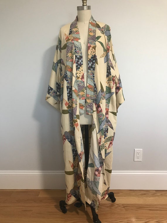 Yukata Kimono Robe, Unisex Japanese Cotton Robe, … - image 5