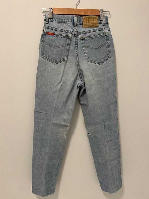 Jordache Vintage 90s Light Denim Blue Jeans, High-