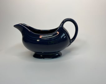 Fiesta Gravy Boat in Cobalt Blue, OLD Backstamp - Pre 1986