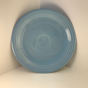 Fiesta Chop Plate and Round Serving Platter in PERIWINKLE
