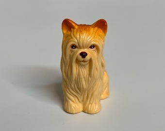 Barbie Doll Vintage Yorkshire Terrier Pet Beeldje, Mattel Wee 3 Friends Plastic Yorkie Dog Doll
