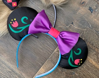 Anna Frozen inspired Minnie / Mickey Ears
