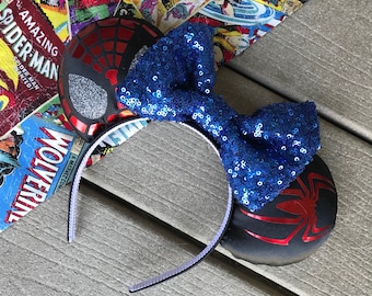 Spiderman inspired Mickey / Minnie ears