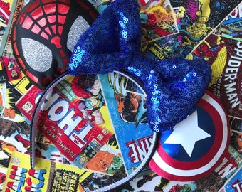 Marvel Spiderman and Capt. America inspired Mickey / Minnie ears