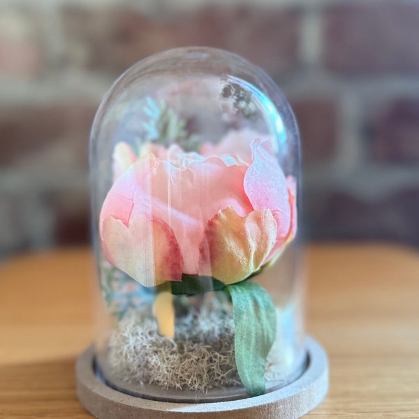 Peony Flower Terrarium