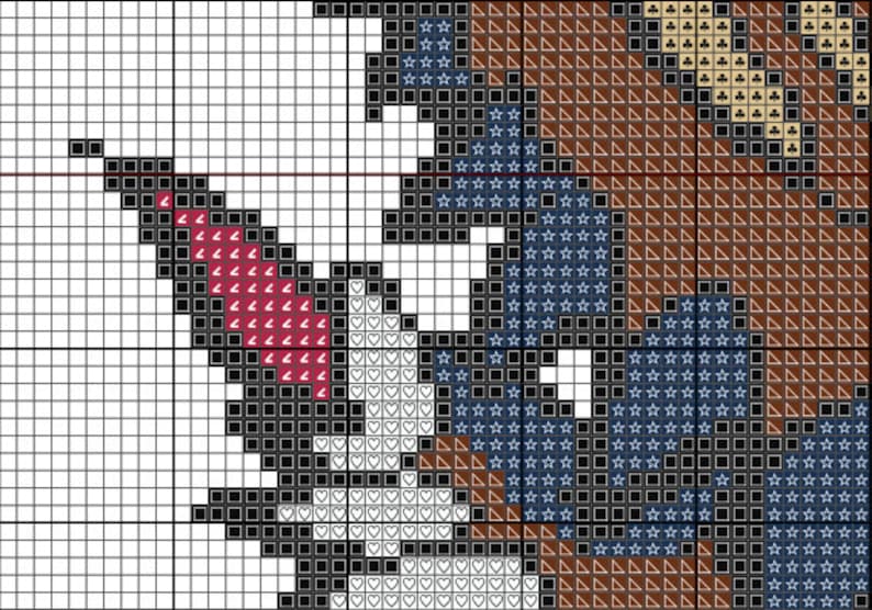 Rathalos Shell Pattern PATTERN - Rathalos Chibi | Cross Stitch Pattern | Instant Download PDF ...
