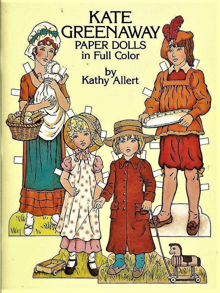 Kate Greenaway Paper Dolls in Full Color Etsy