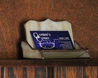 Stained Glass Business Card Holder