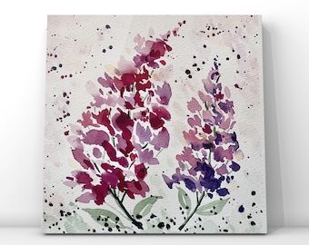 Lupines - 8x8 - Original Watercolor