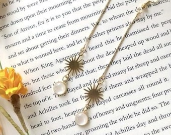 Long Bohemian Celestial Earrings / Delicate Gold Star Dangle Earrings / Dainty Long Celestial Boho Earrings / Bohemian Jewelry Gift Under 25