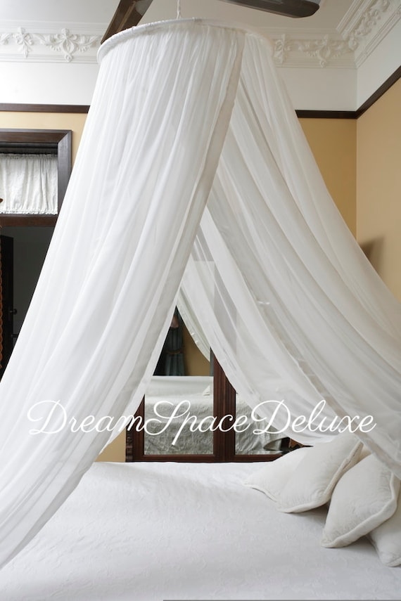 Silk bed sale canopy
