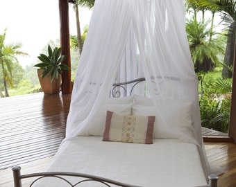 Pure Cotton Mosquito Net Round. Fits Twin/Full. (Single/Double)