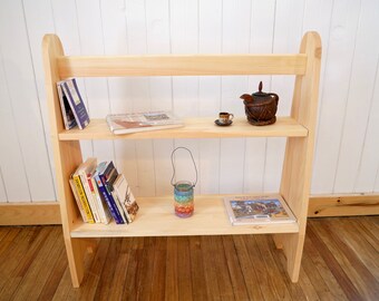 1 Waldorf Playstand / Divider / bookshelf / No Canopy / Sanded and oiled