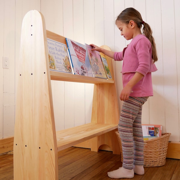 1 Waldorf Playstand / Divider / bookshelf / No Canopy / Sanded and oiled / Wood / natural / Free shipping