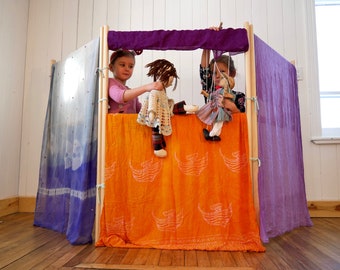 Waldorf space Divider / Playstand / Play tent / Finished with Danish Oil