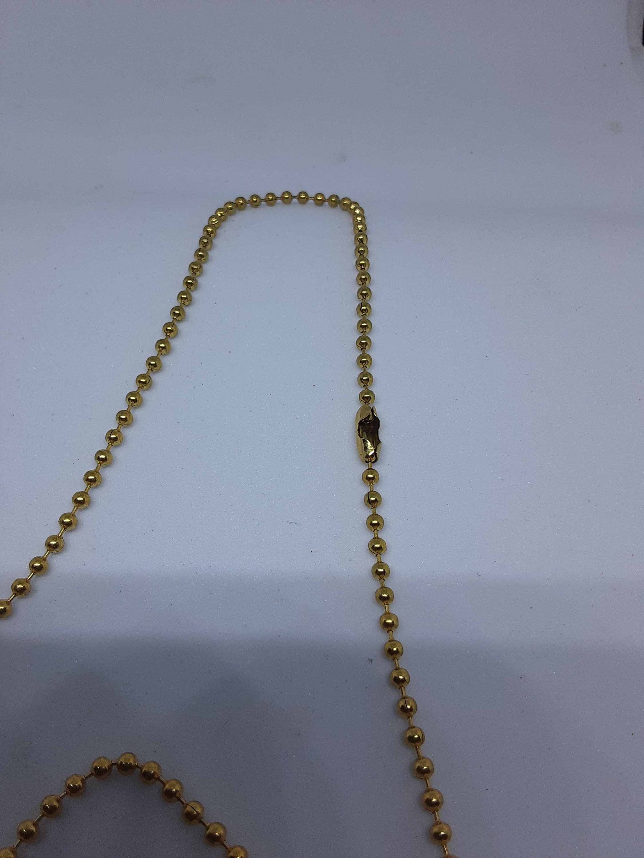 24 Inch Gold Stainless Steel Ball Chain 3mm Wide - Etsy