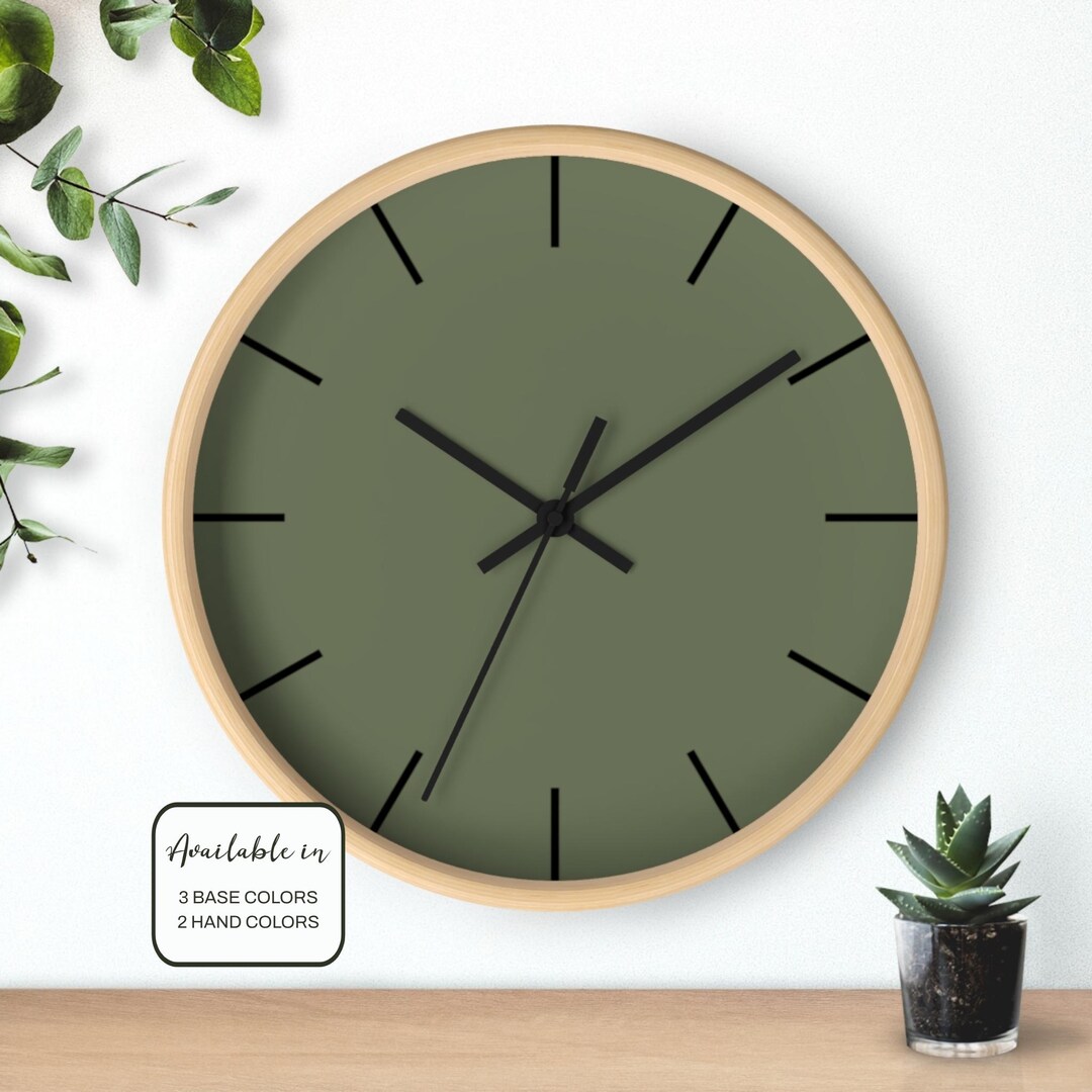 Modern Minimalist Wall Clock, Home Decor, Gift for Housewarming, Office ...
