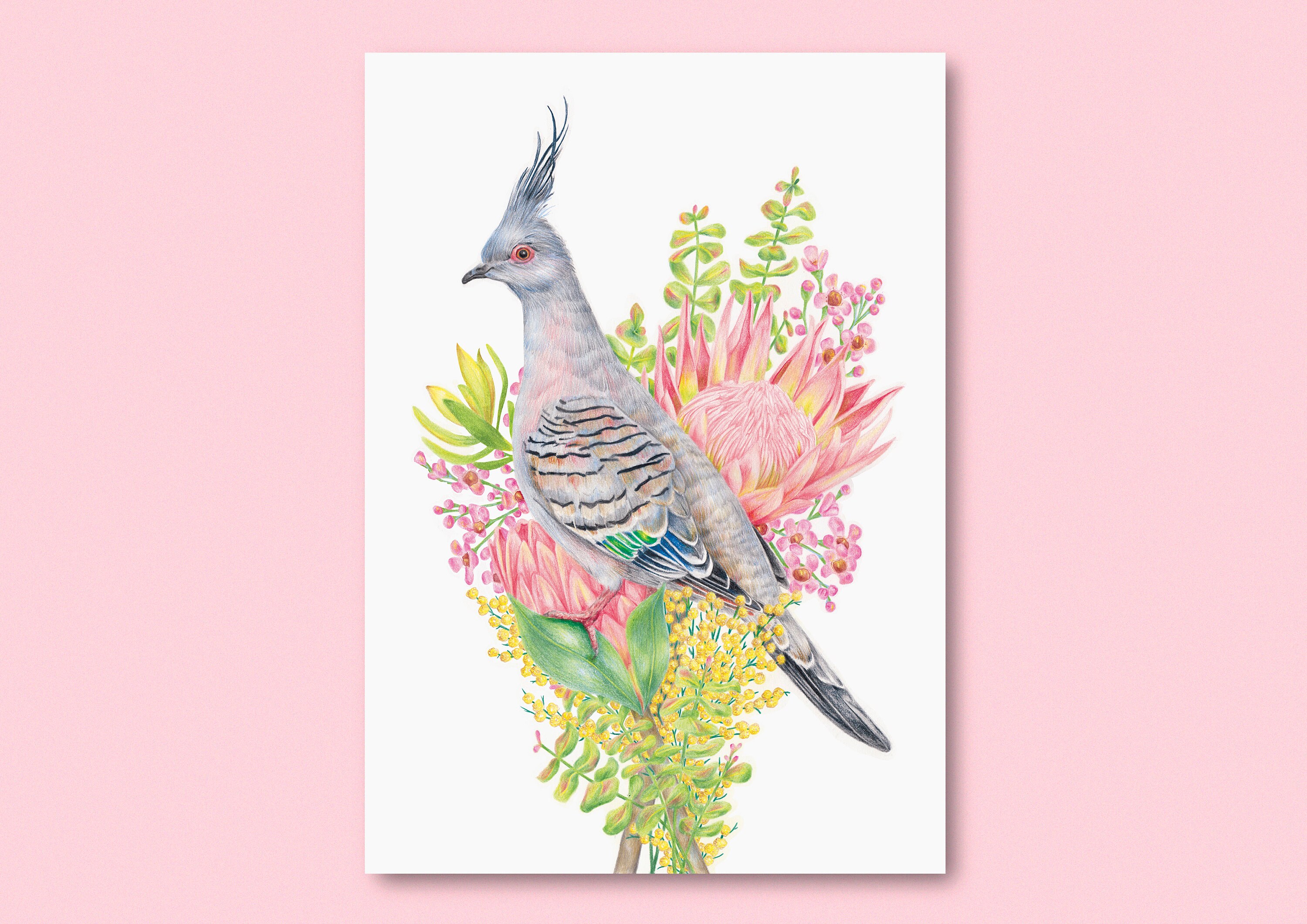 Pigeon / Bird / Quilling paper art / Framed art / Home wall decor