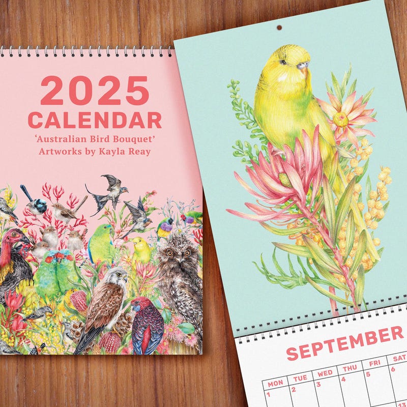 Diary 2025 Birds Etsy