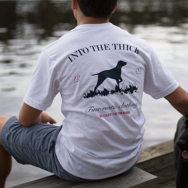 Jagdhundeshirt, Geschenke für Männer, Südstaatent-shirt, White Pointer