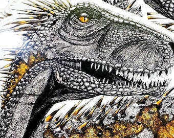 Indoraptor STICKER die-cut Jurassic World Fallen Kingdom dinosaur holographic raptor pack