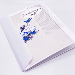 Complacency is Death GREETING CARD with envelope thank you cards stationary office supplies snail mail correspondence