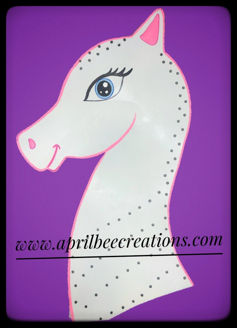 Unicorn wreath form Please read FULL description for details and look at the photos Unicorn Wreath Hand painted Unicorn Easy Wreath