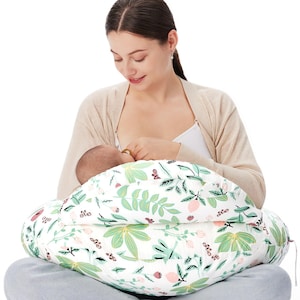Almohada de lactancia: almohada de alimentación y soporte para bebés, almohada de embarazo desmontable y multifuncional para lactancia materna y maternidad.