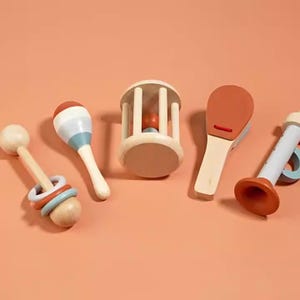 赤ちゃんと幼児向けのモンテッソーリ感覚玩具5点セット