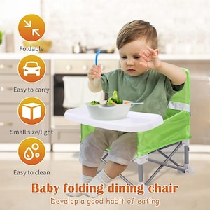 Nueva silla de comedor para bebé, multifuncional, plegable y portátil, asiento de playa para exterior, muebles, suministros