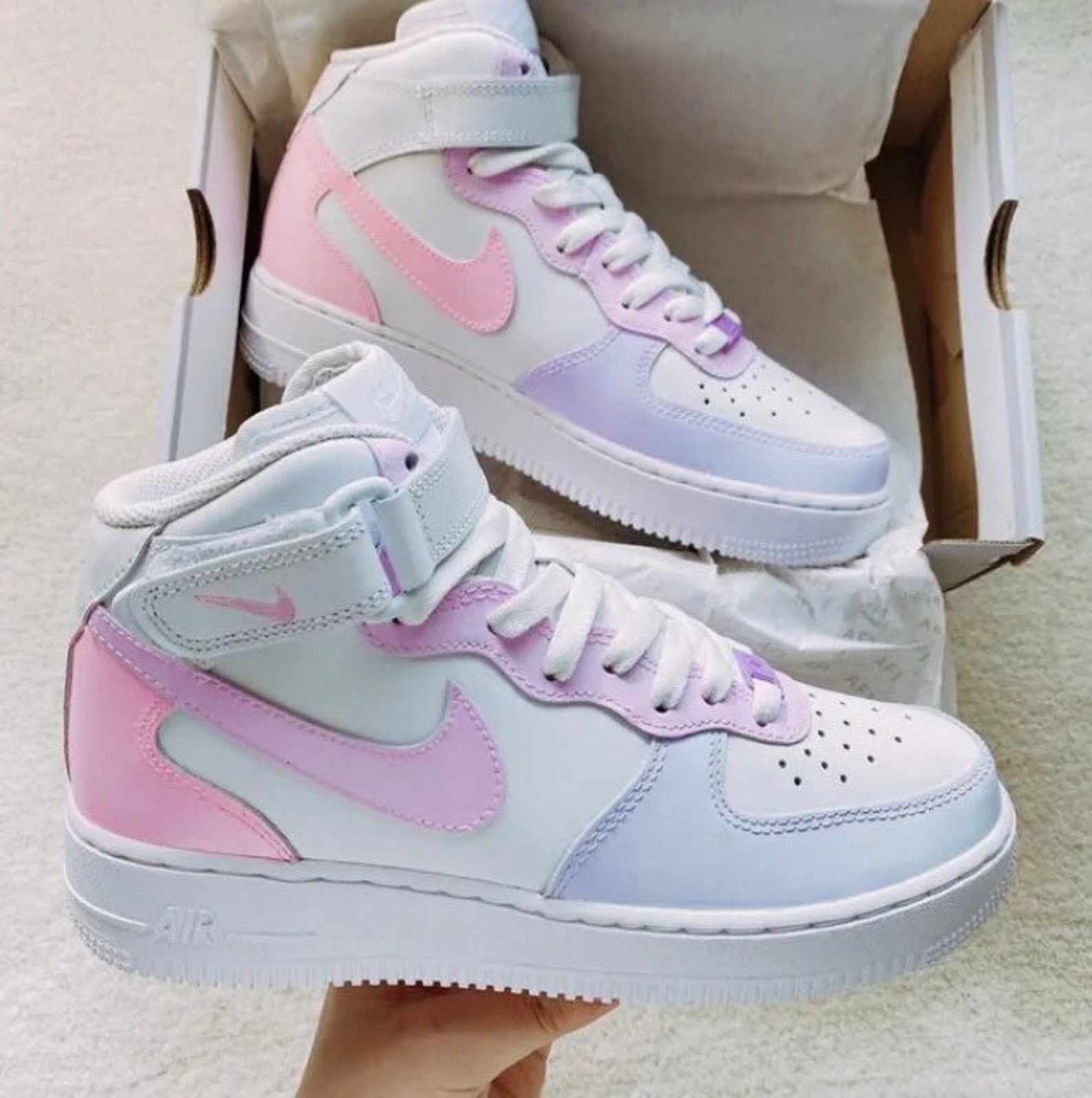 Pastel high top custom Etsy