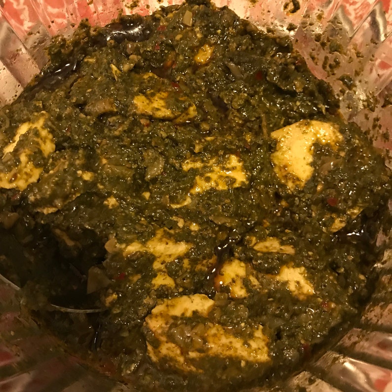 Palak Paneer Masala Spinach With Indian Cottage Cheese Or Etsy