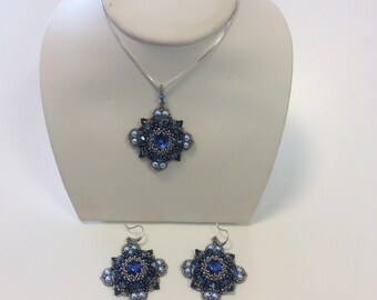 Handmade Swarovski Crystal Jewelry Set