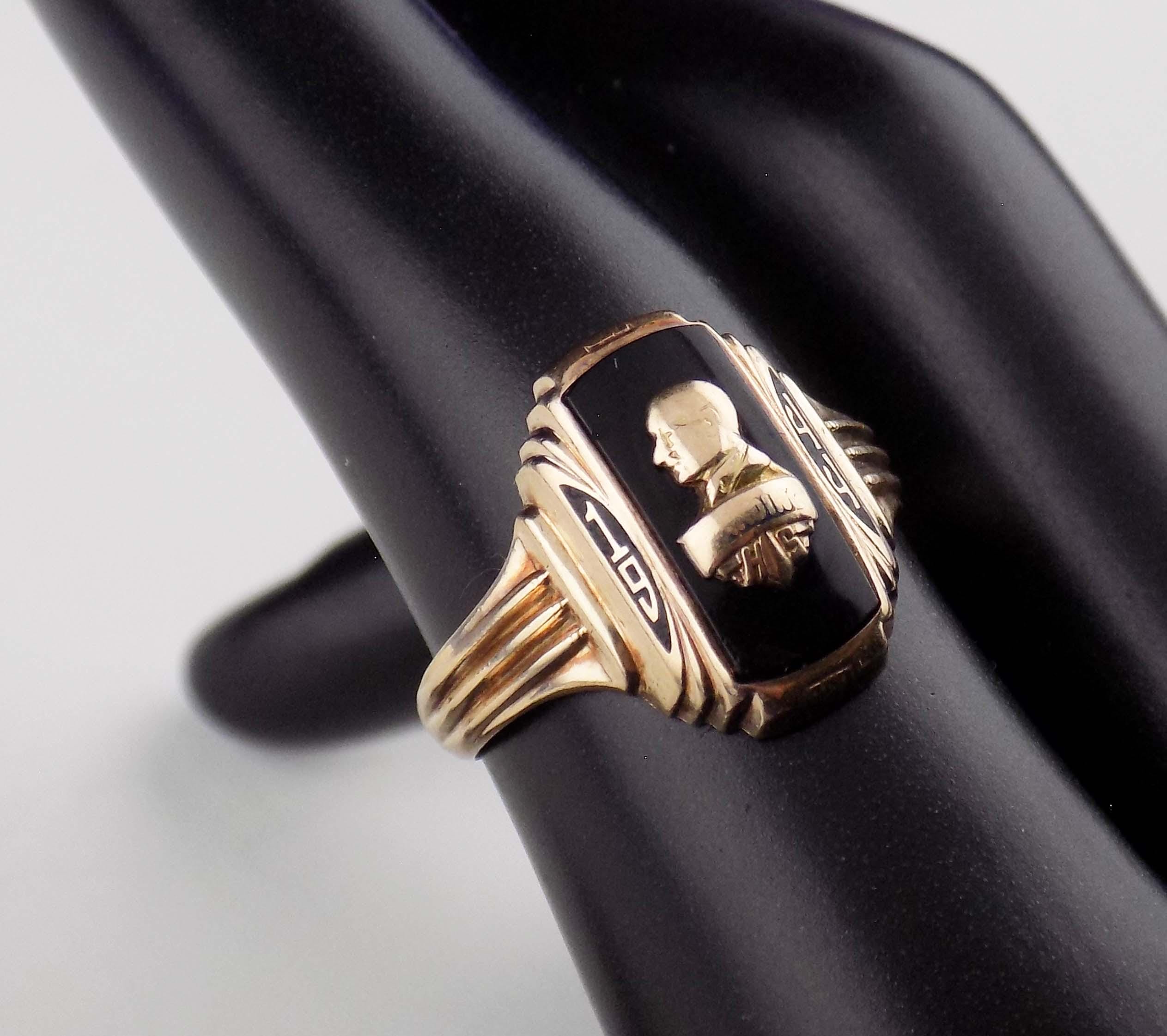 Vintage Class Ring 1944 - Etsy