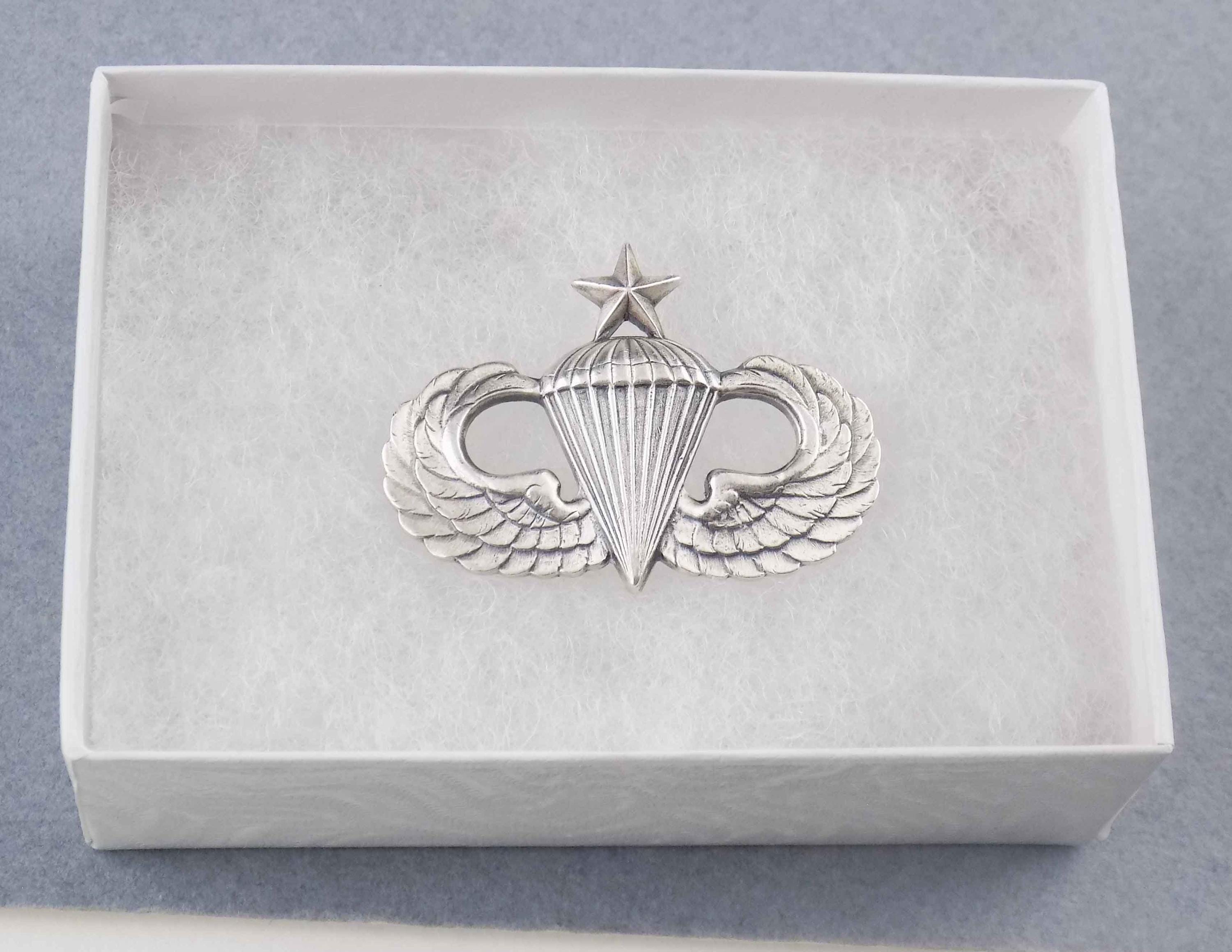 ★アメリカ軍＊陸軍航空隊/空軍＊９２５銀製＊制服用パイロット章（実物） ☆アメリカ軍＊陸軍航空隊/空軍＊925銀製＊制服用パイロット章（