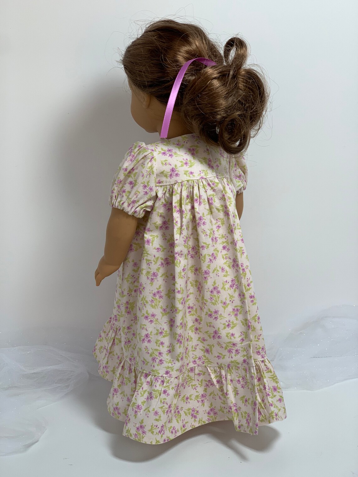 Old Fashioned Floral Nightgown and Sleeping Cap for 18 inch Etsy