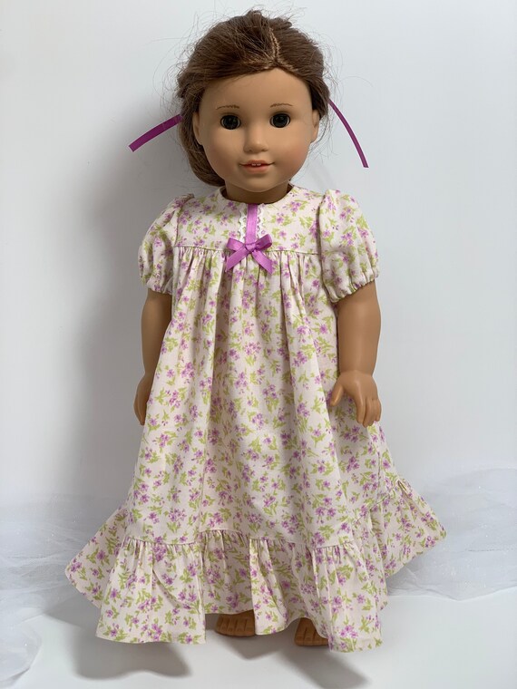 Old Fashioned Floral Nightgown and Sleeping Cap for 18 inch Etsy