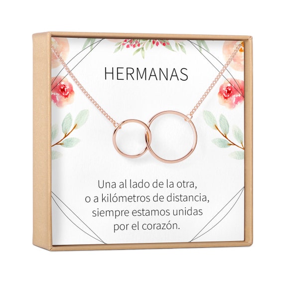 Collar Hermanas: Collar Regalo Joyería Para Hermana - Etsy