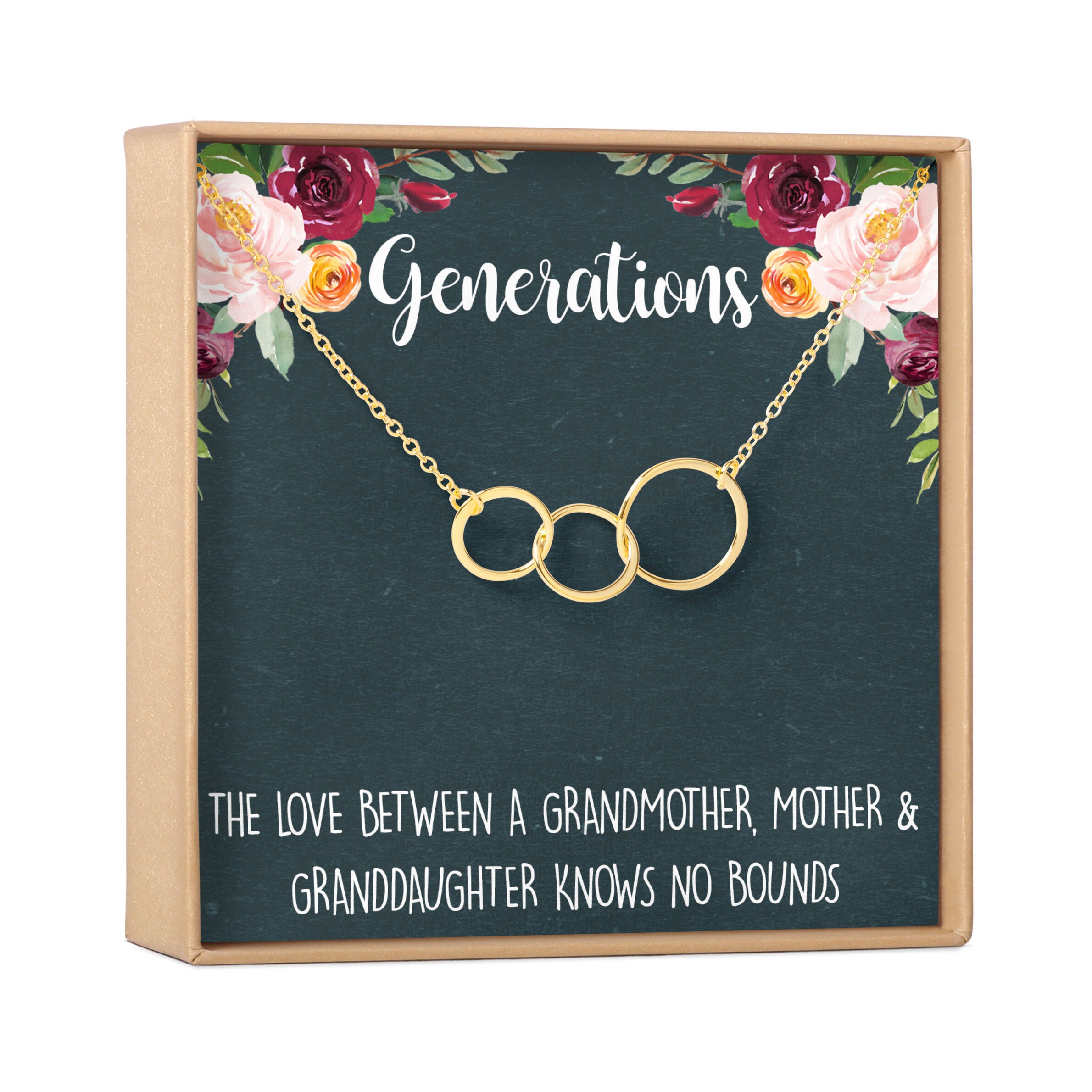Grandma Mom Daughter Necklaces 