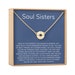 Soul Sisters Necklace: BFF Necklace, Best Friend Gift Jewelry, Long Distance, Quotes, Friends Forever, Tribe, Compass