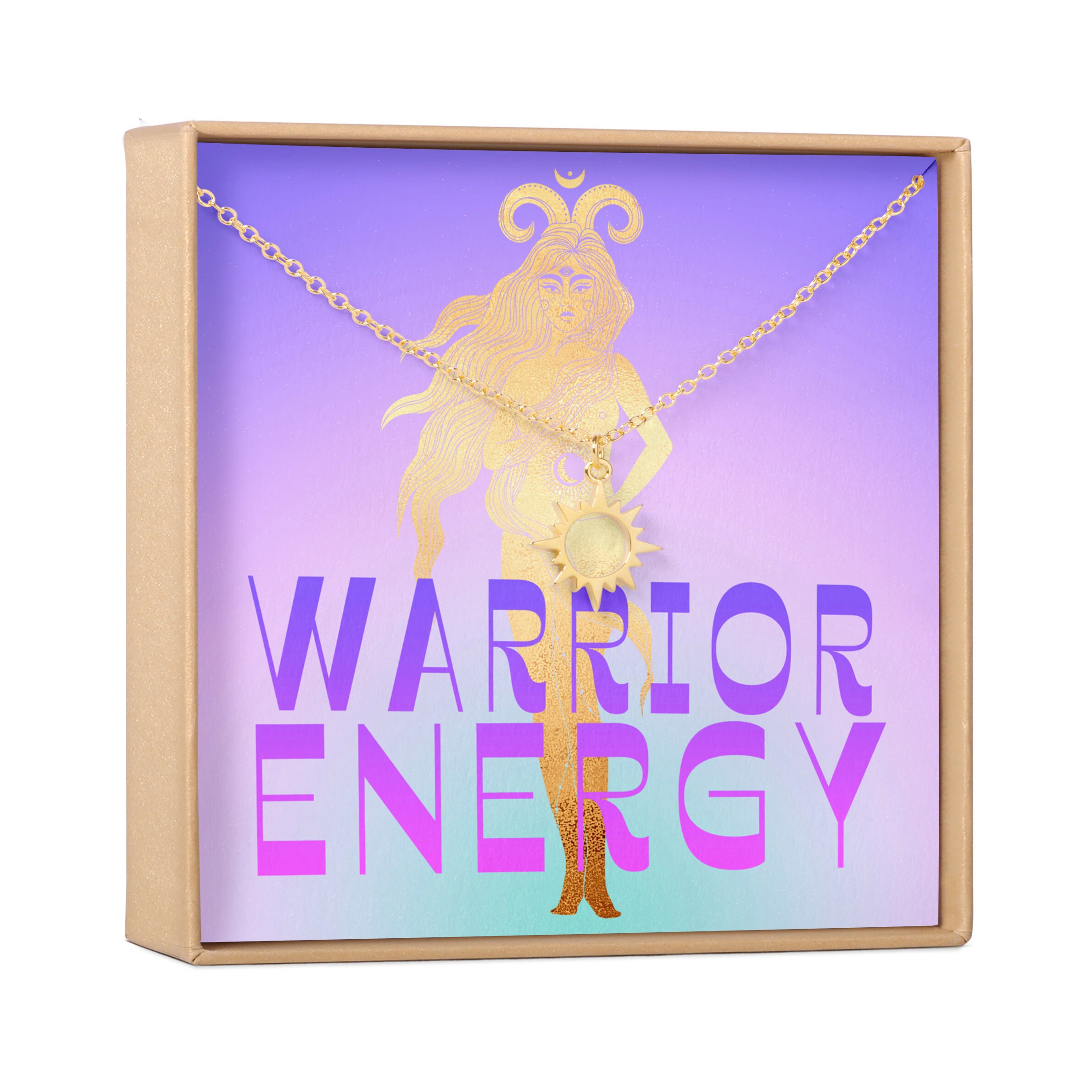 Warrior Gift Necklace Fighter Gift Motivational Etsy