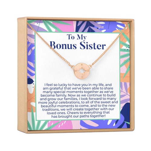 Bonus Sister Gift Necklace Sisterinlaw Gift Jewelry for Etsy