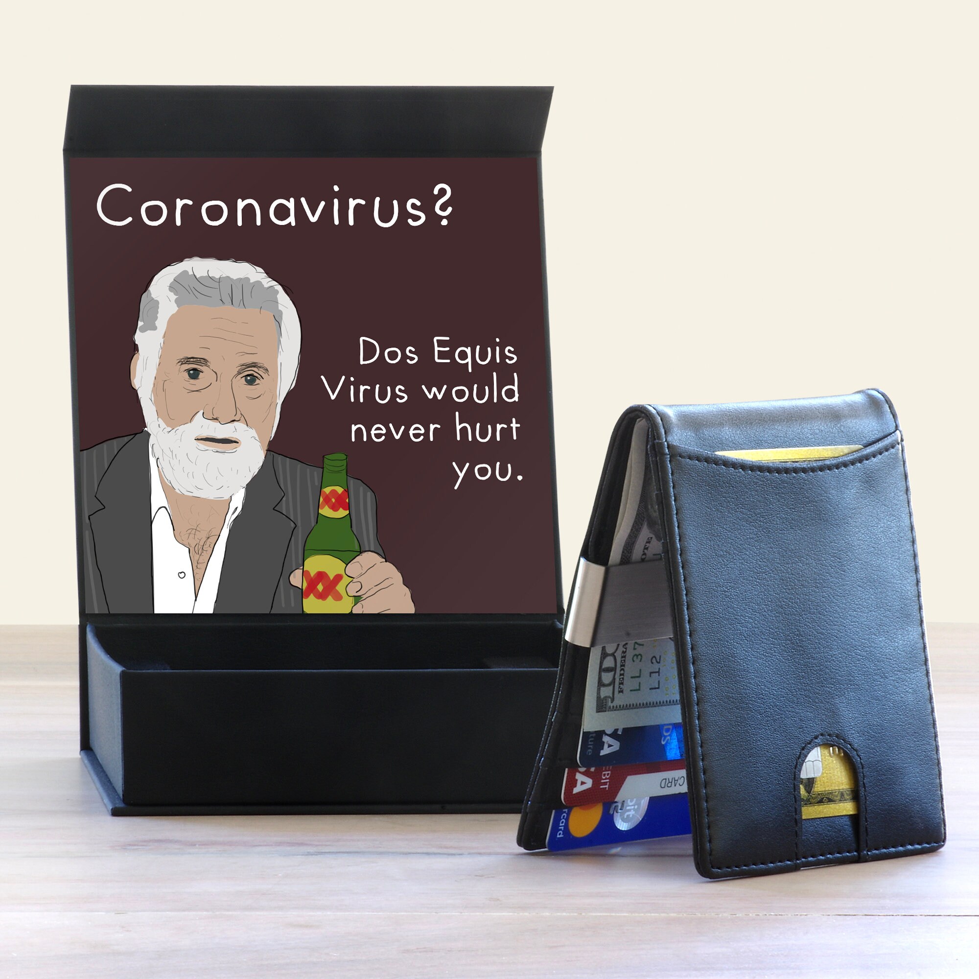 Funny Meme Wallet Gag Gift for Dad Son Brother Uncle Etsy