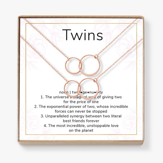 twin girl presents