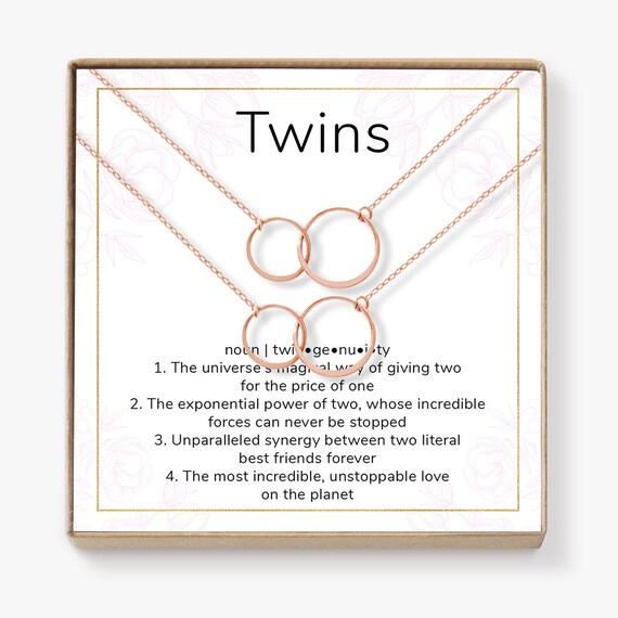 twin girl presents